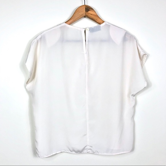 David Benjamin Embroidered Detail Vintage lightweight cream Blouse - Picture 4 of 8